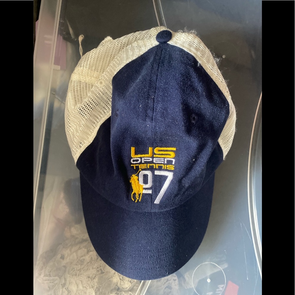 US Open 2007 Polo Ralph Lauren Cap 🧢 White and Blue. Vintage